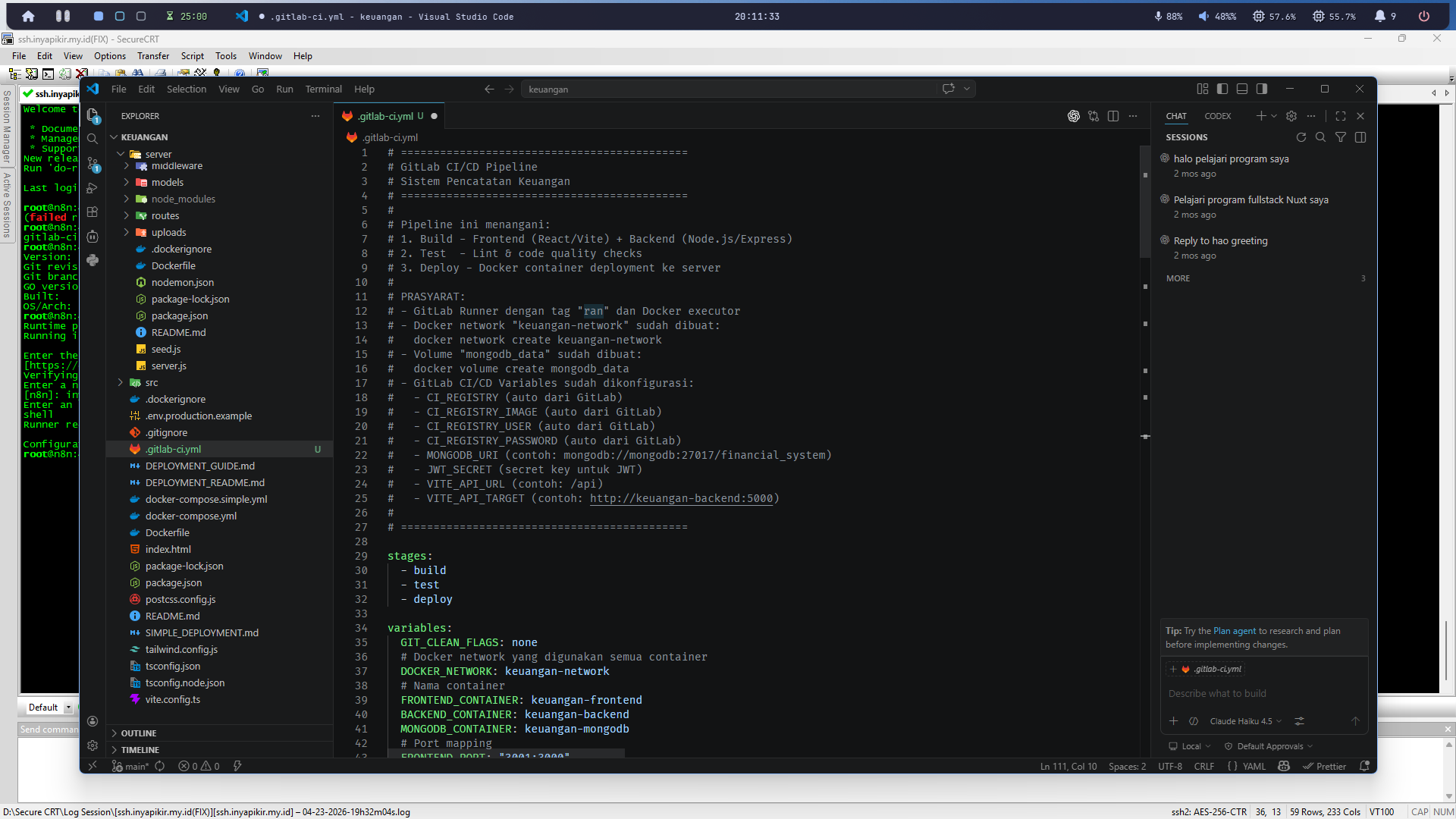 Buat workflow file .gitlab-ci.yml