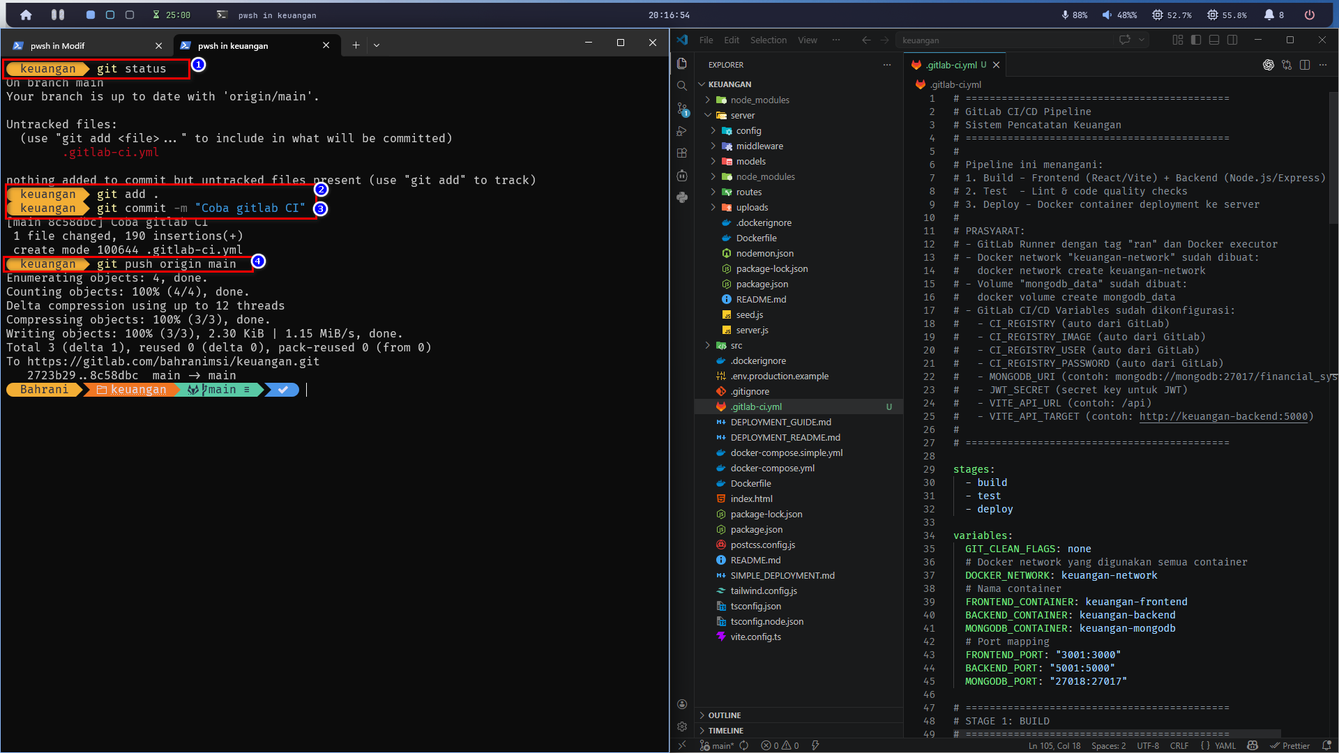 Push ke GitLab