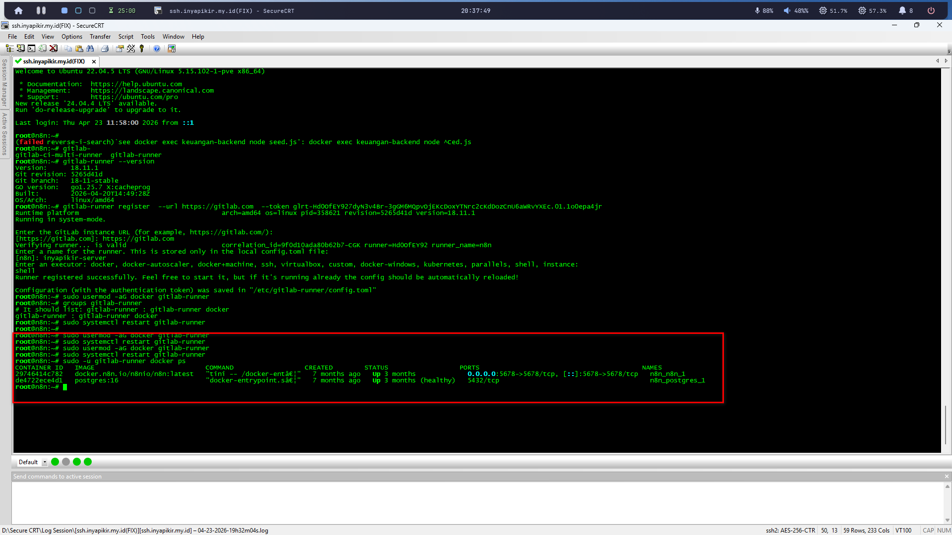 Verifikasi deploy berhasil pada server